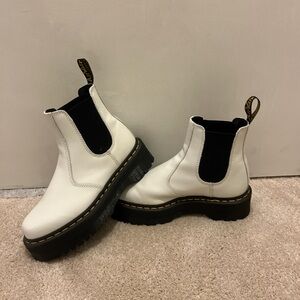 White platform Dr. Martens
